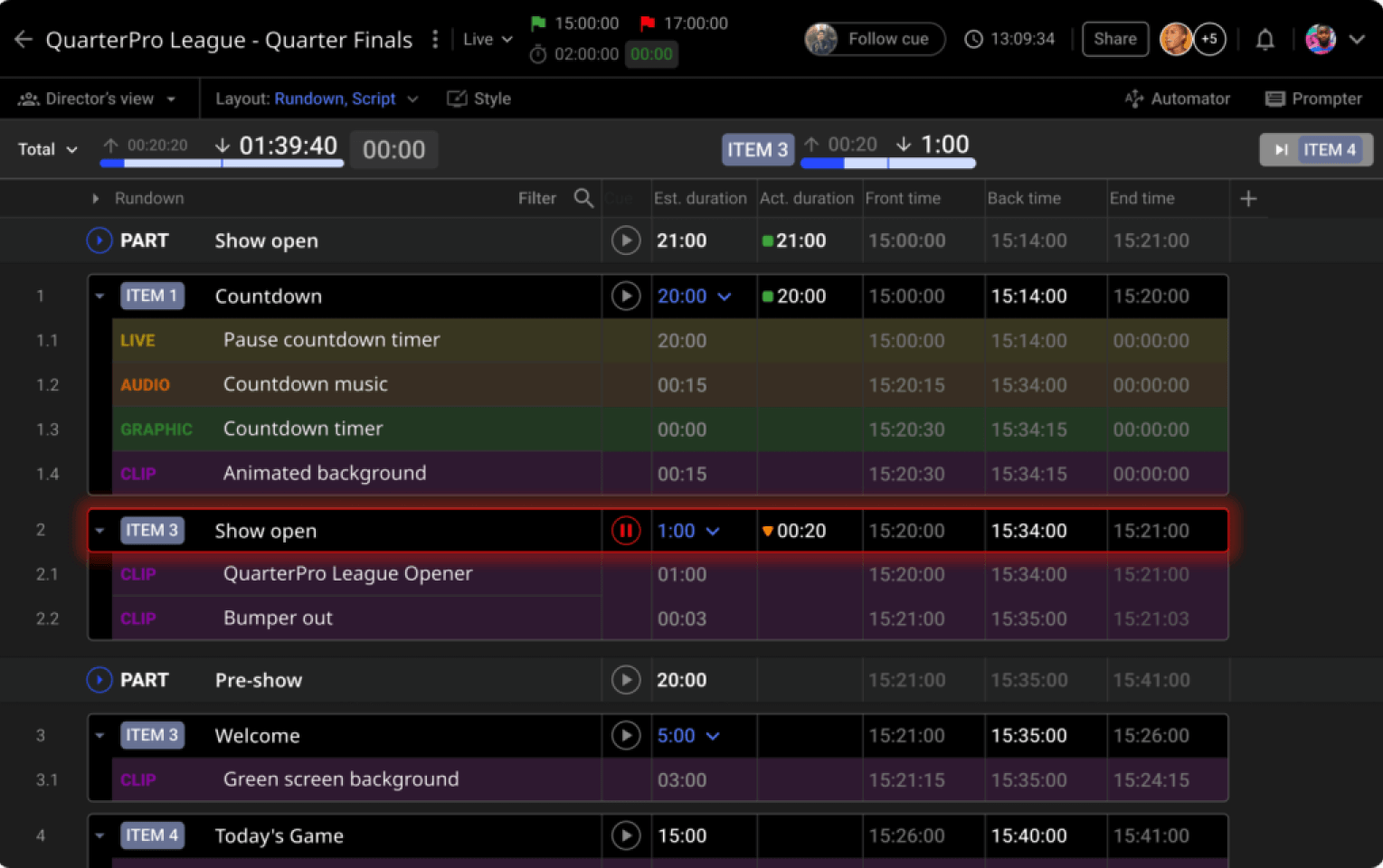 Cuez interface